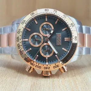 Hugo Boss Men's Two-Tone Rose Gold Silver Watch 1513339