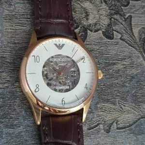 Emporio Armani Automatic Men's White Dial Watch AR1920