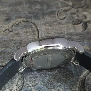 Emporio Armani Men's Blue Dial Leather Band Watch AR1736