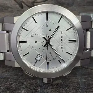 Burberry Men's/Unisex Stainless Steel Swiss Made Silver Watch BU9350