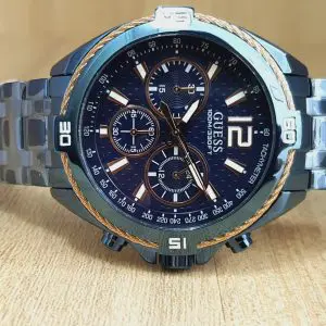Guess Men's Quartz Analog Blue Stainless Steel Watch W1258G3