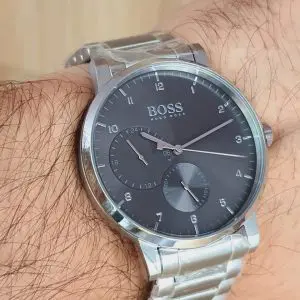 Hugo Boss Men's Analog Stainless Steel Grey Dial Watch 1513596