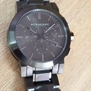 Burberry Men’s Swiss Made Stainless Steel Gray Watch BU9354