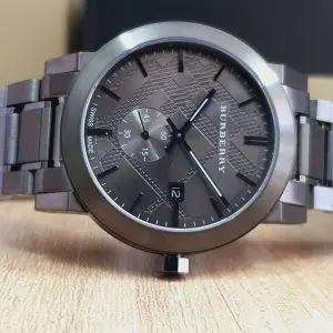 Burberry Men's Swiss Made Stainless Steel Grey Dial Watch BU9902