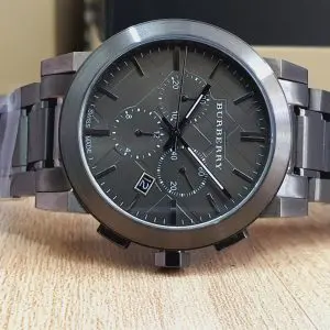 Burberry Men’s Swiss Made Stainless Steel Gray 42mm Watch BU9354