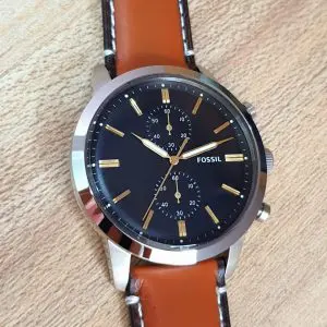 Fossil Men’s Quartz Stainless Steel Blue Dial Watch FS5279