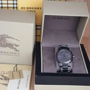 Burberry Men’s Swiss Made Stainless Steel Gray Watch BU9354