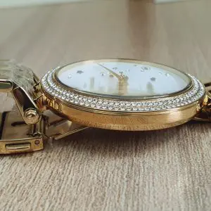 Michael Kors Women’s Quartz Stainless Steel White Dial Watch MK3727