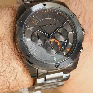 Michael Kors Men’s Chronograph Stainless Steel Grey Dial Watch MK8465