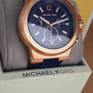 Michael Kors Men's Chronograph Stainless Steel Blue Dial Watch MK8295