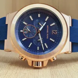 Michael Kors Men's Chronograph Stainless Steel Blue Dial Watch MK8295