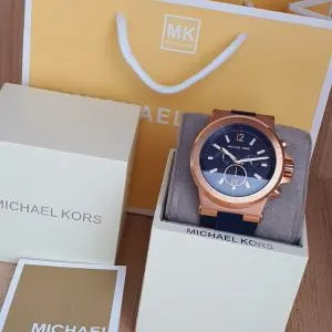 Michael Kors Men's Chronograph Stainless Steel Blue Dial Watch MK8295