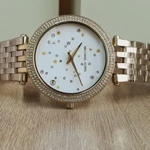 Michael Kors Women’s Quartz Stainless Steel White Dial Watch MK3727