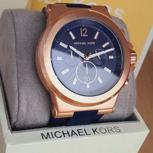 Michael Kors Men's Chronograph Stainless Steel Blue Dial Watch MK8295
