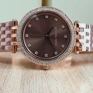 Michael Kors Women’s Quartz Stainless Steel Brown Dial Watch MK3217