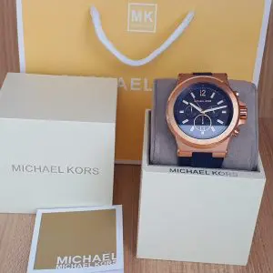 Michael Kors Men's Chronograph Stainless Steel Blue Dial Watch MK8295