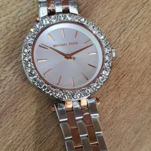 Michael Kors Women’s Quartz Stainless Steel White Dial Watch MK4515