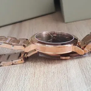 Burberry Unisex Swiss Made Gold-Tone Stainless Steel Watch 38mm BU9034