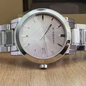 Burberry Unisex Swiss Made Stainless Steel Band Silver 38mm Watch BU9035