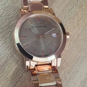 Burberry Ladies Swiss Made Gold-Tone Stainless Steel Watch 38mm BU9034