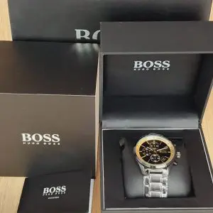 Hugo Boss Men’s Chronograph Quartz Stainless Steel Strap Black Watch 1513578