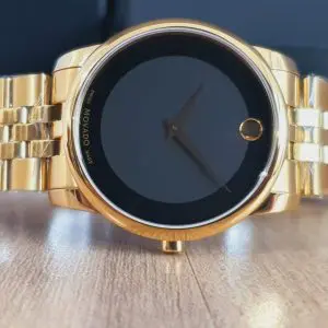 Movado Men’s Quartz Swiss Made Stainless Steel Black Dial 40mm Watch 0606997