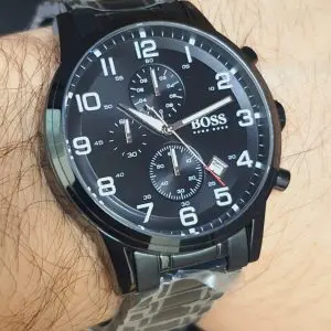 Hugo Boss Men’s Chronograph Quartz Stainless Steel Black Watch 1513180