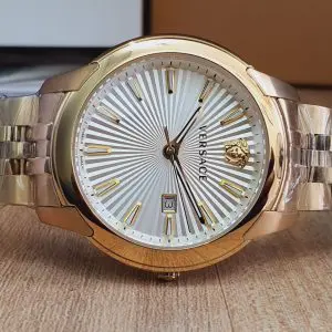 Versace Men's Quartz Swiss Made Stainless Steel White Dial Watch VELQ00719