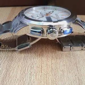 Gucci Men’s Analog Quartz Display Swiss Made Stainless Steel Silver Watch YA101201