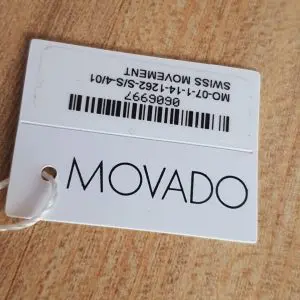 Movado Men’s Quartz Swiss Made Stainless Steel Black Dial Watch 0606997