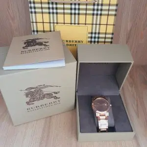 Burberry Ladies Swiss Made Gold-Tone Stainless Steel Watch 38mm BU9034