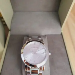 Burberry Unisex Swiss Made Stainless Steel Band Silver 38mm Watch BU9035
