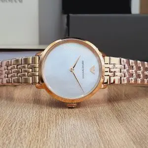 Emporio Armani Women’s Analog Stainless Steel Mother of pearl Dial Watch AR11158