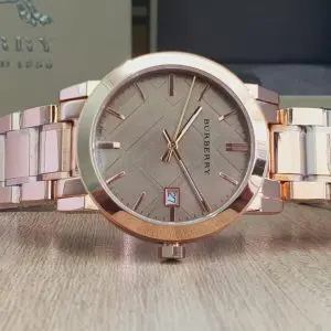 Burberry Ladies Swiss Made Gold-Tone Stainless Steel Watch 38mm BU9034