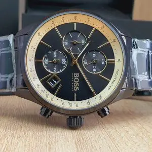 Hugo Boss Men’s Chronograph Quartz Stainless Steel Strap Black Watch 1513578