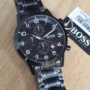 Hugo Boss Men’s Chronograph Quartz Stainless Steel Black Watch 1513180