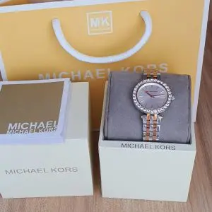 Michael Kors Women’s Quartz Stainless Steel White Dial Watch MK4515