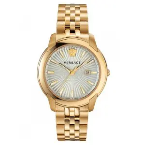 Versace Men's Quartz Swiss Made Stainless Steel White Dial 42mm Watch VELQ00719