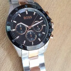 Hugo Boss Men’s Analog Stainless Steel Black Dial Watch 1513757