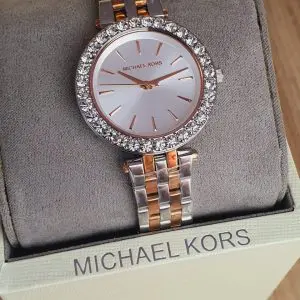 Michael Kors Women’s Quartz Stainless Steel White Dial Watch MK4515