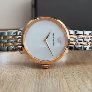 Emporio Armani Women’s Stainless Steel Mother of Pearl Dial Watch AR11157
