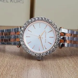Michael Kors Women’s Quartz Stainless Steel White Dial Watch MK4515