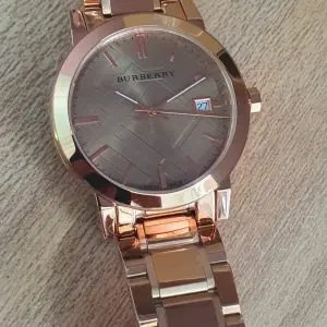 Burberry Unisex Swiss Made Gold-Tone Stainless Steel Watch 38mm BU9034