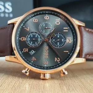 Hugo Boss Men’s Chronograph Quartz Grey Dial Watch 1513496