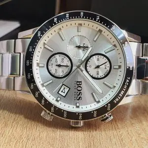 Hugo Boss Men’s Chronograph Quartz Stainless Steel Silver Watch 1513511