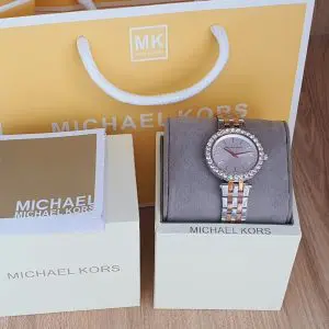 Michael Kors Women’s Quartz Stainless Steel White Dial Watch MK4515