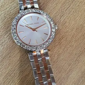 Michael Kors Women’s Quartz Stainless Steel White Dial Watch MK4515