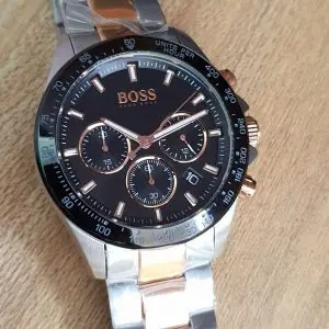 Hugo Boss Men’s Analog Stainless Steel Black Dial Watch 1513757
