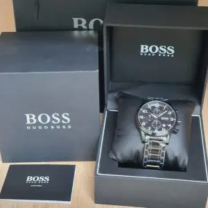 Hugo Boss Men’s Chronograph Quartz Stainless Steel Black Watch 1513180