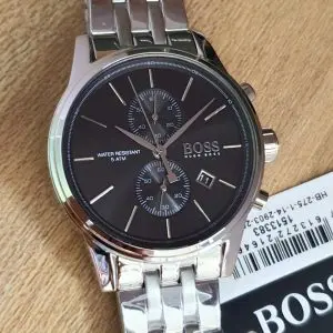 Hugo Boss Men’s Chronograph Quartz Stainless Steel Black Dial Watch 1513383